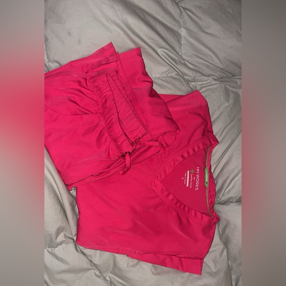 Hot pink scrubs